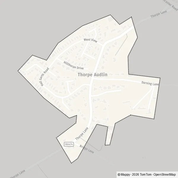 Map Thorpe Audlin map of Thorpe Audlin (WF8 3) and practical information