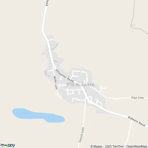 Map Hill Ridware map of Hill Ridware (WS15 3) and practical information