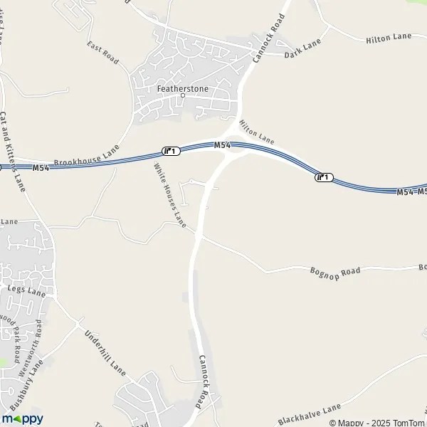 Map Featherstone map of Featherstone (WV10 7) and practical information