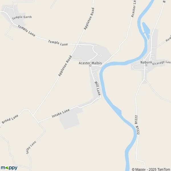 Map Acaster Malbis map of Acaster Malbis (YO23 2) and practical