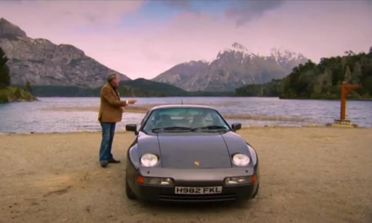 Patagonia Top Gear cars with Falklands' war plate number reference