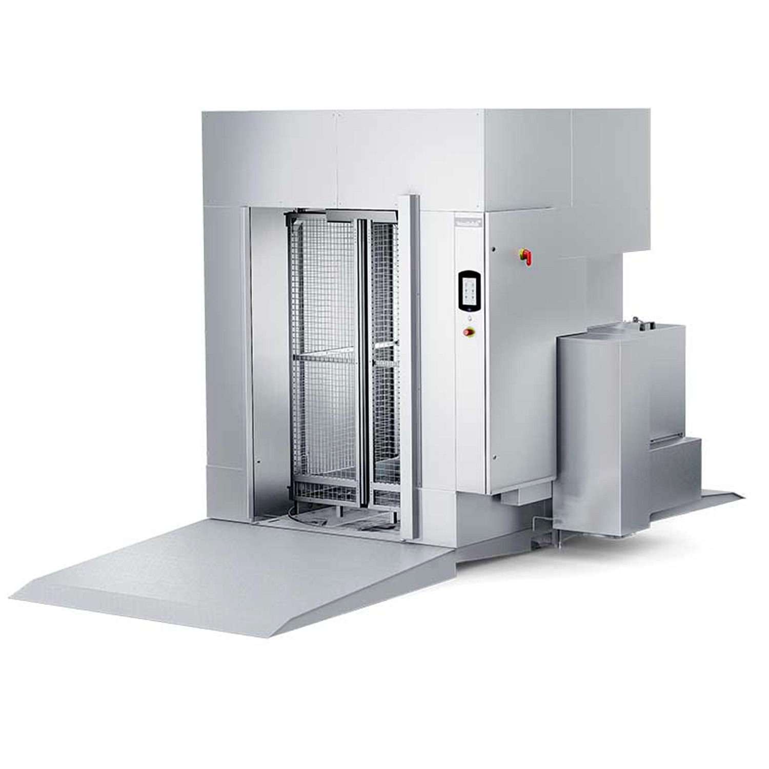 Trolley washer Metos WD18CW with 1door and floor mounted Metos