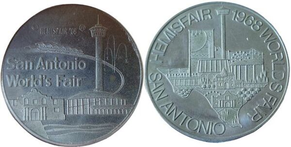 Token San Antonio World's Fair * Tokens * Numista