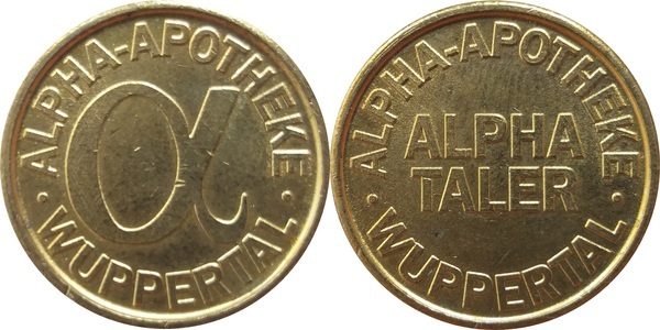 Alpha Taler Alpha Apotheke (Wuppertal) Federal Republic of Germany