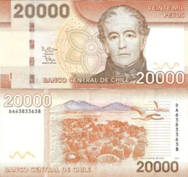 20000 Pesos Chile Numista