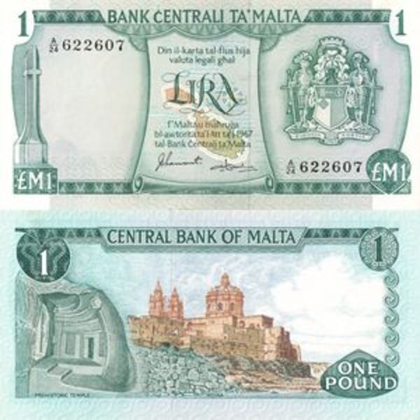 1 Lira Malta Numista