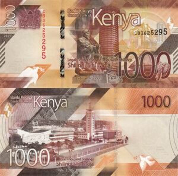 1000 Shillings Kenya Numista