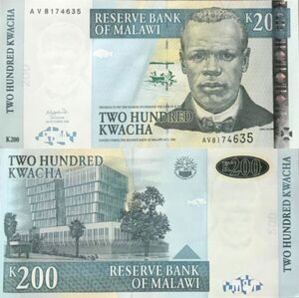 200 Kwacha Malawi Numista