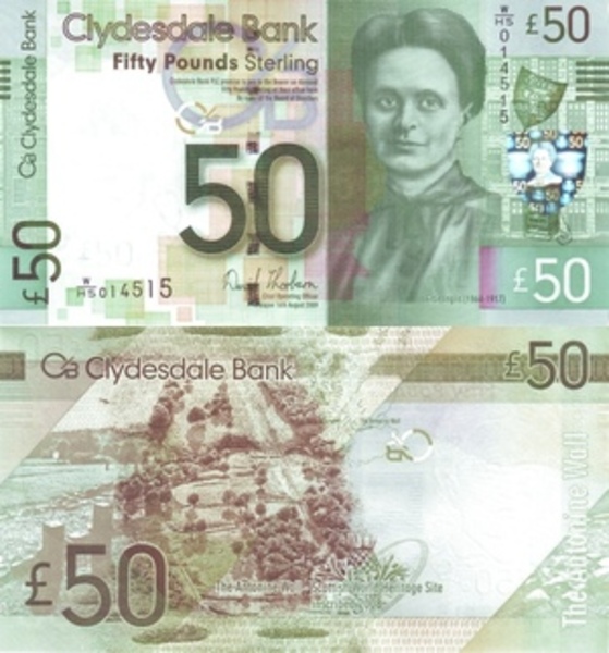 50 Pounds (Clydesdale Bank) Scotland Numista