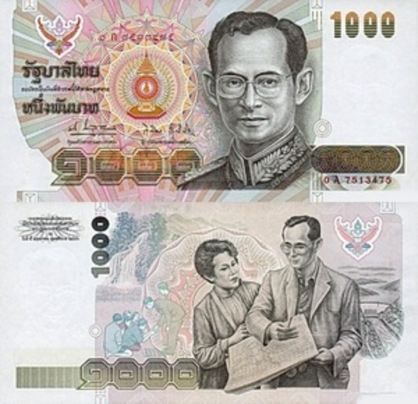 1000 Baht Thailand Numista