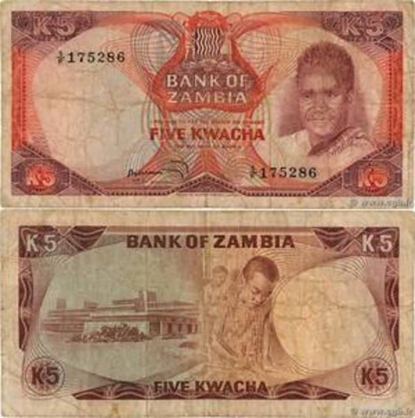 5 Kwacha Zambia Numista