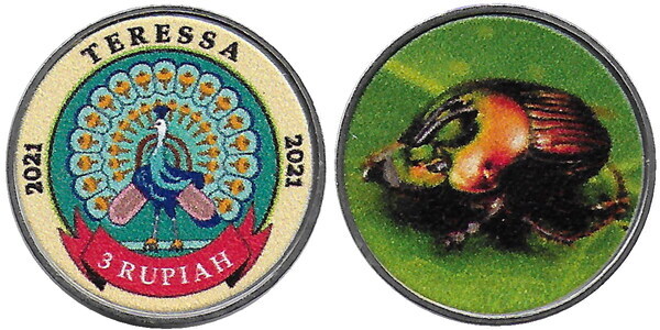 3 Rupiah India Numista