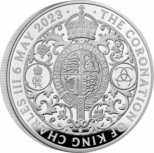 500 Pounds Charles III (Coronation; Silver Proof) United Kingdom