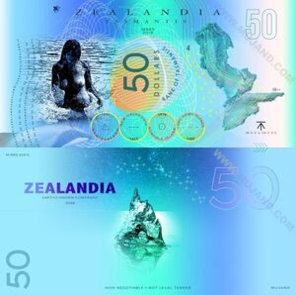 50 Dollars Zealandia New Zealand Numista