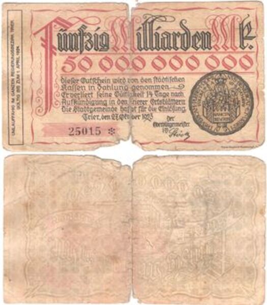 50 000 000 000 Mark City of Trier Numista