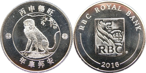 Token RBC Chinese Zodiac (Year of Monkey) * Tokens * Numista