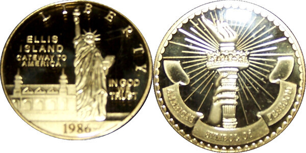 Token Ellis Island Gateway to America United States Numista