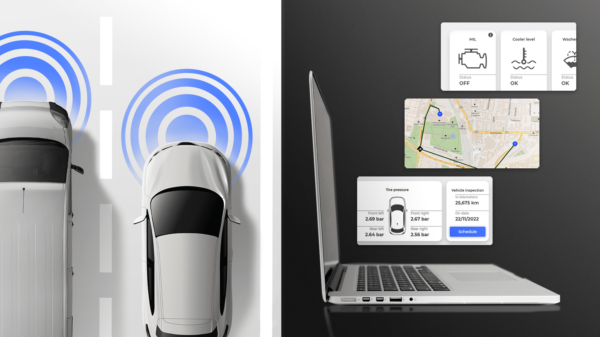 Use cases of how connected car services can be used. OBI+