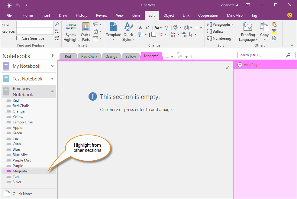 How to change page color in onenote pagjoy