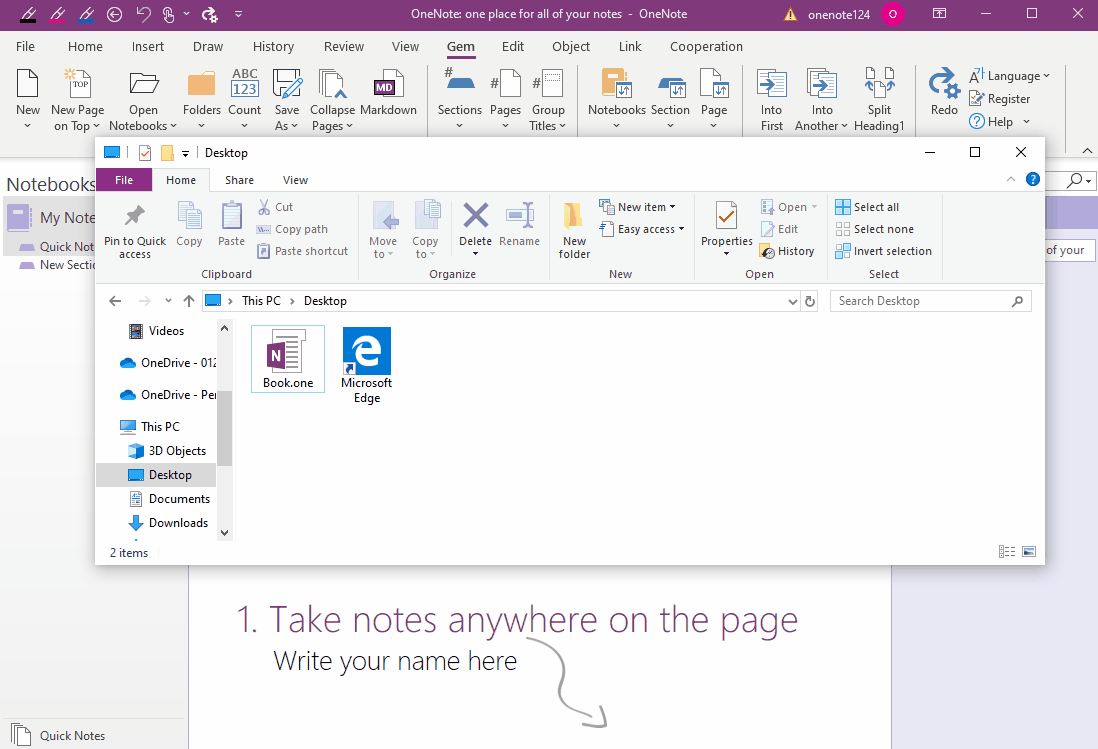 EXE How to Open a Windows Folder as a Single OneNote Notebook
