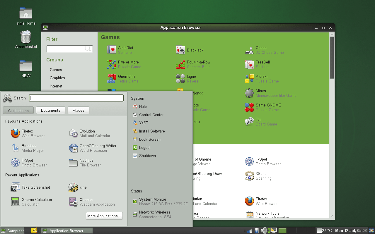 GNOME Main Menu openSUSE Wiki