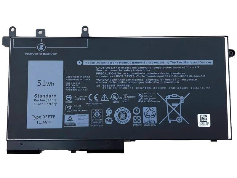 Dell 93FTF 51Wh Laptop Battery, Dell Notebook battery en.outeccbattery