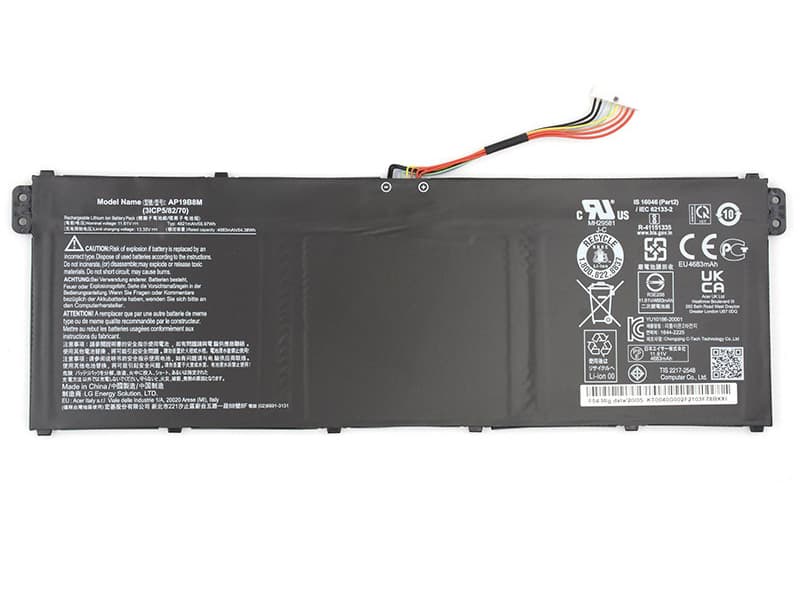 ACER AP19B8M 1700mAh Laptop Battery, ACER Notebook battery en