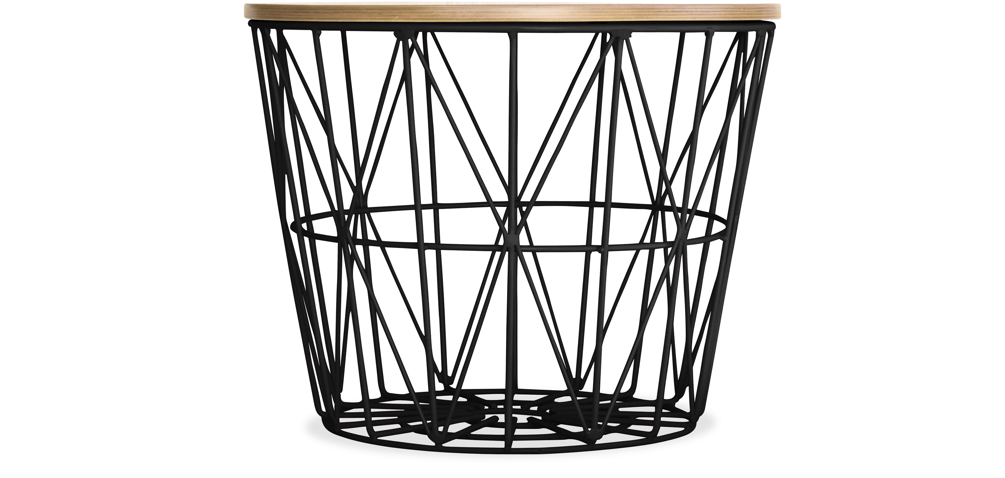 Buy Basket Side table Black 58416 in the UK Privatefloor
