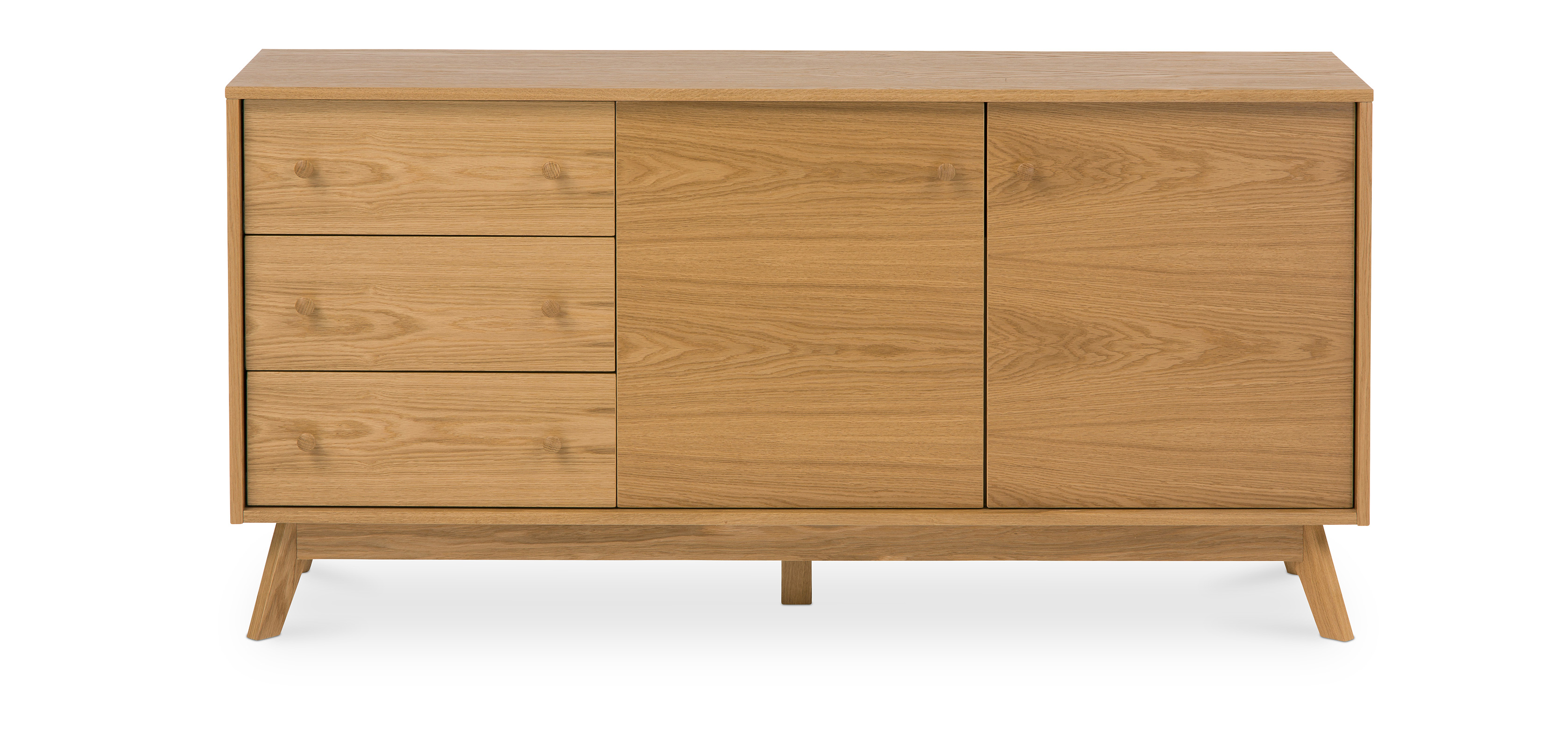 Buy Scandinavian style medium wooden sideboard Natural wood 58669 in