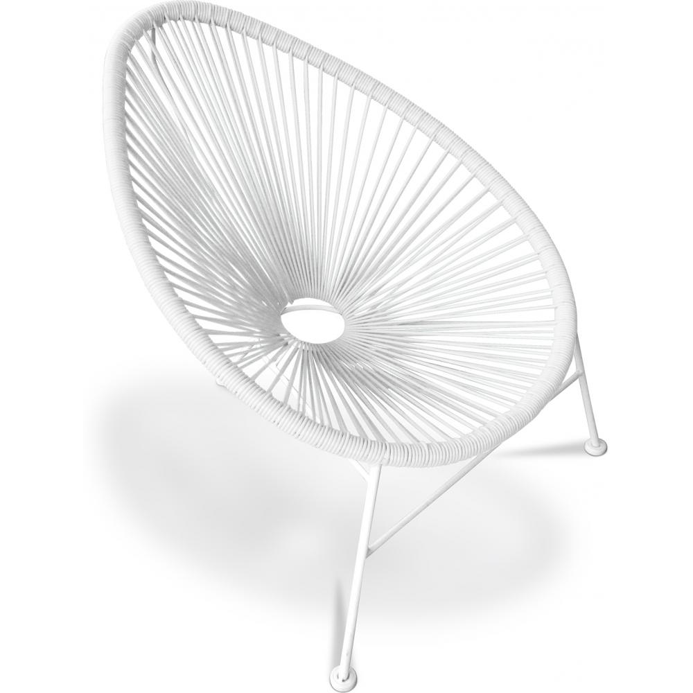 Buy Acapulco Chair White Legs Black 58295 in the UK Privatefloor