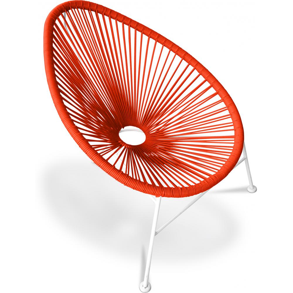 Buy Acapulco Chair White Legs Black 58295 in the UK Privatefloor