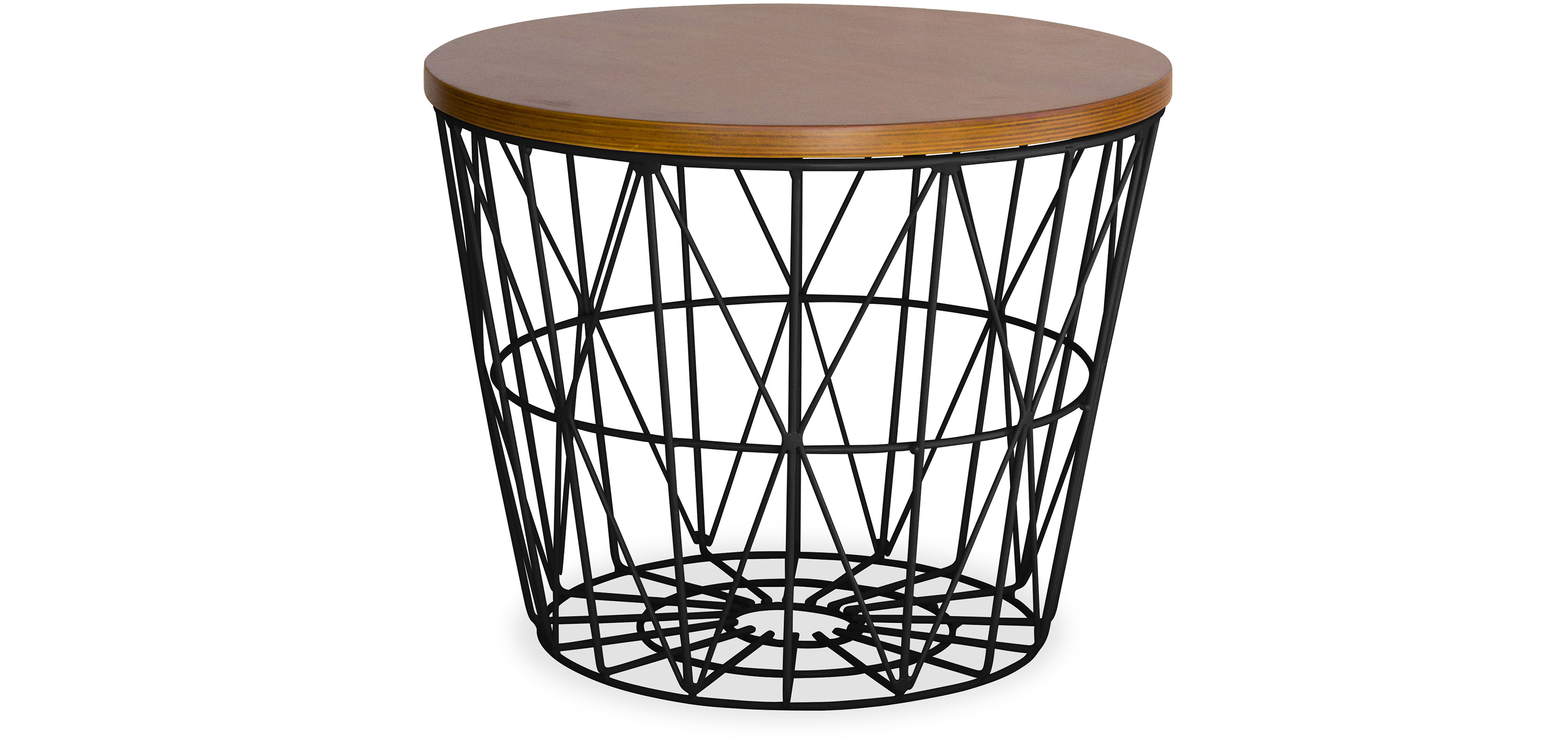 Buy Basket Side table Black 58416 in the UK Privatefloor