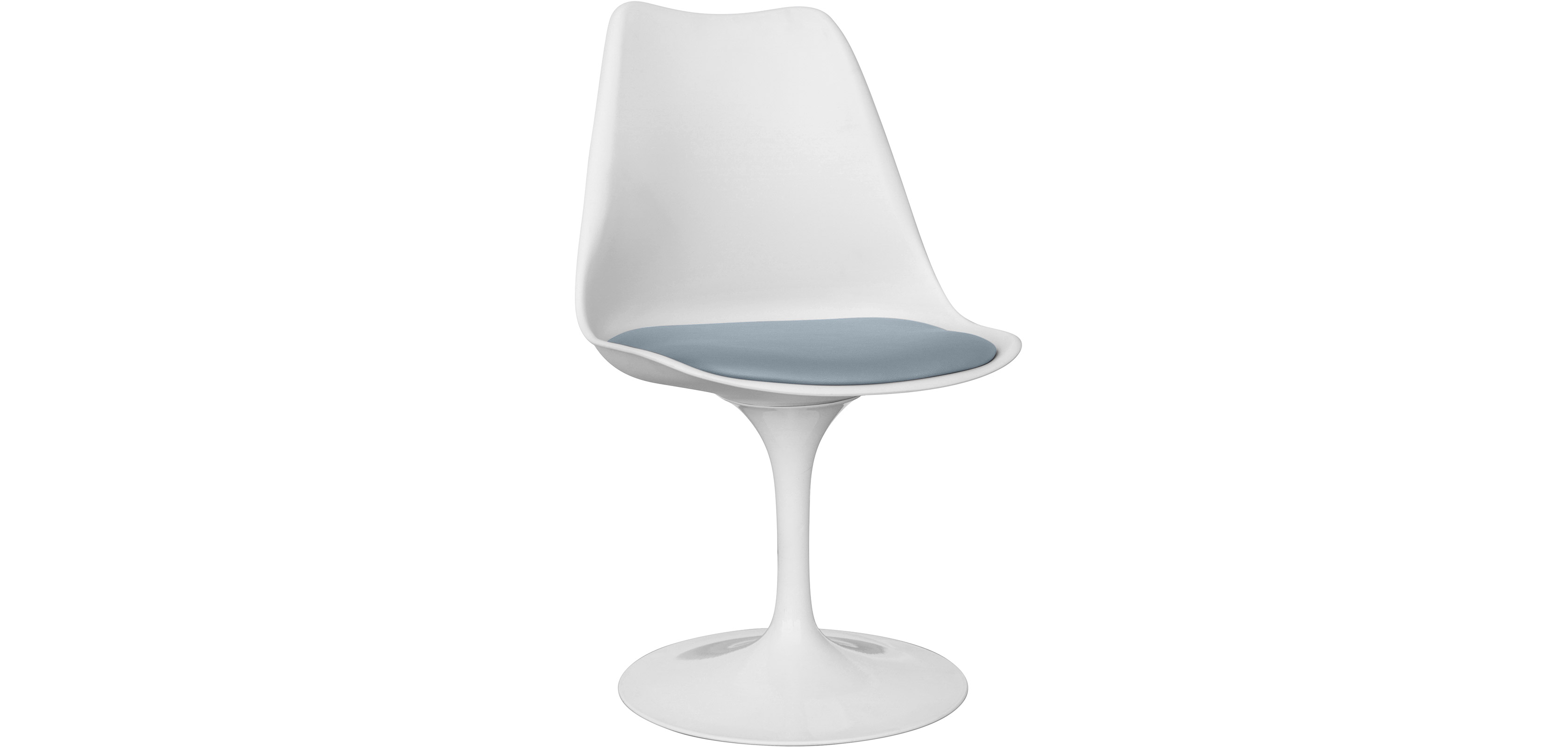 Buy White Tulip chair with cushion Red 59156 in the Europe Privatefloor