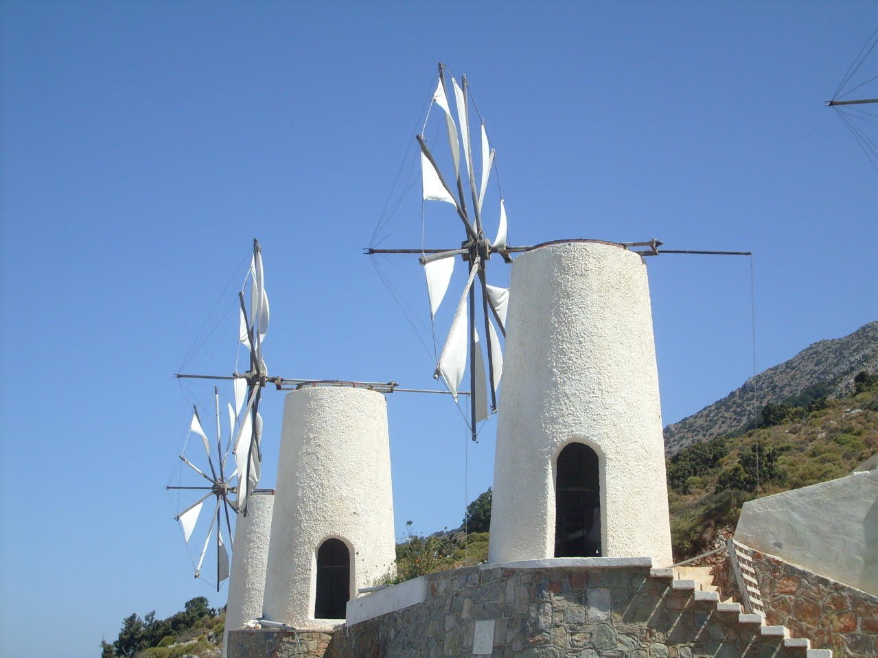Windmills The stone giants of the Greek land