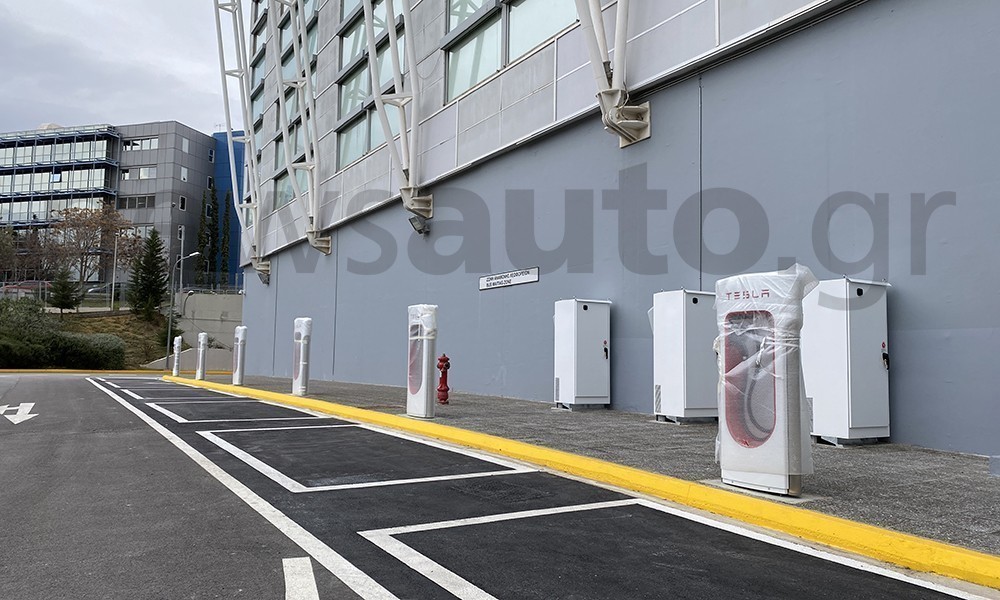 The first Tesla Superchargers in Greece (photos) ProtoThema English