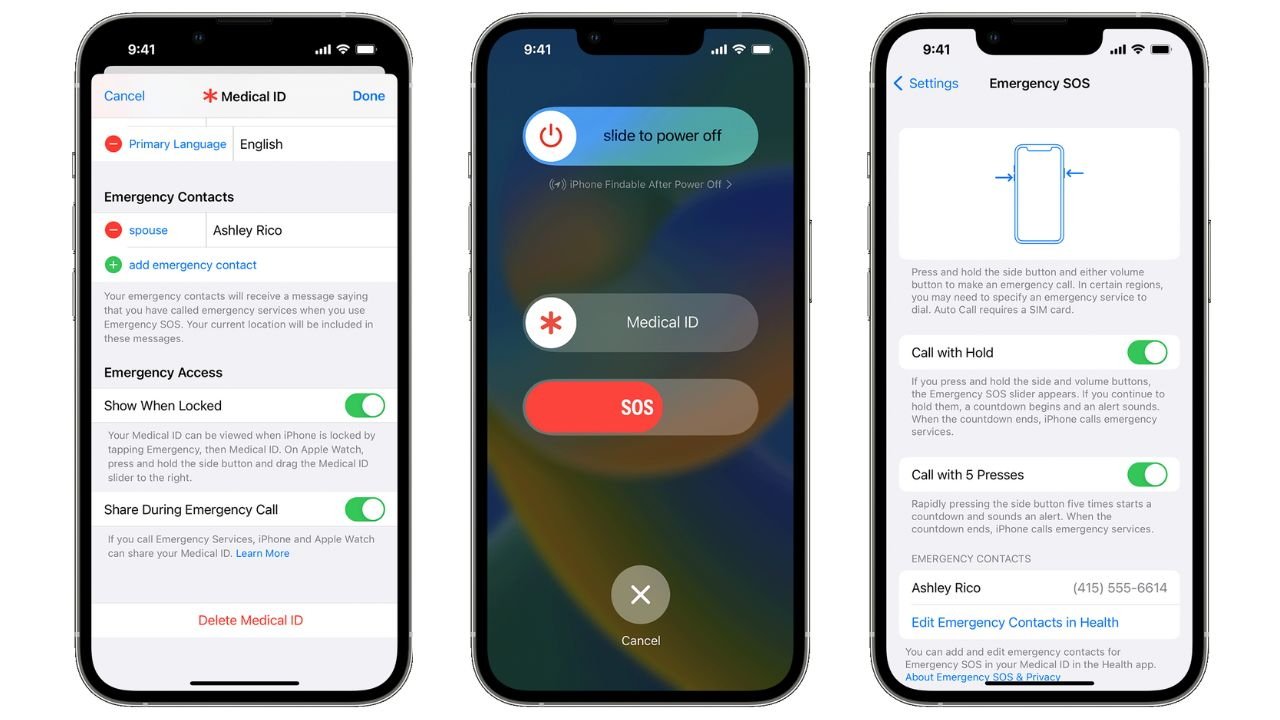 How to create emergency contacts in iOS 16