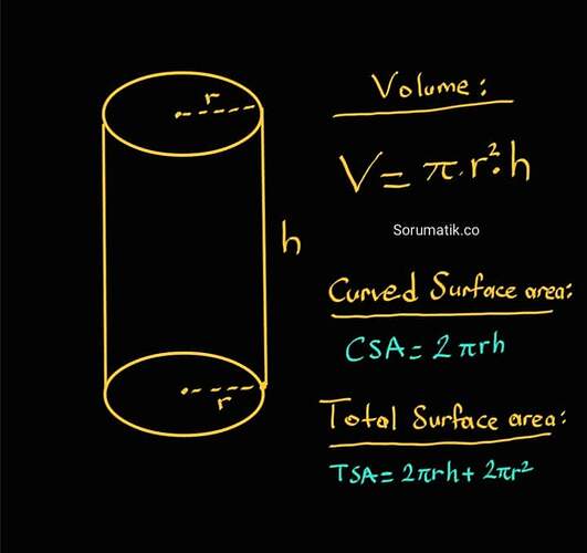 Cylinder Shape, Properties, Formulas, Surface Area, and Examples