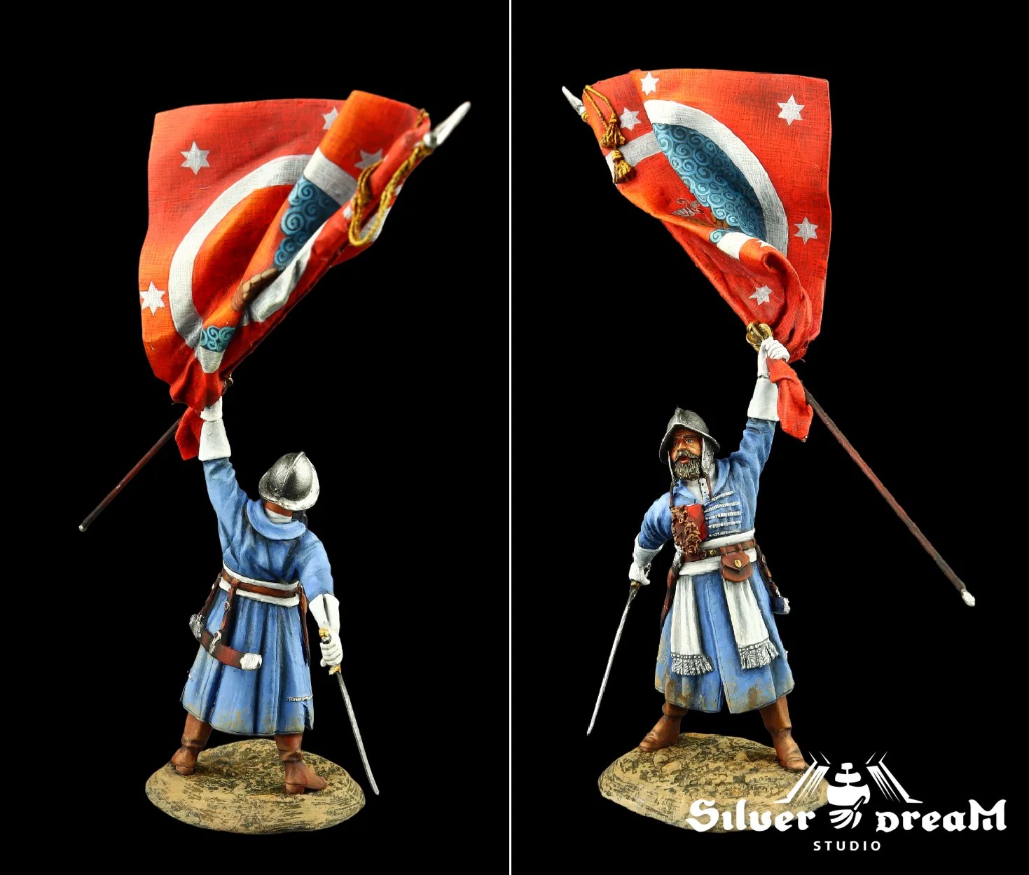 Standardbearer, Regiments of the new System, XVII c. RUSSIAN STATE