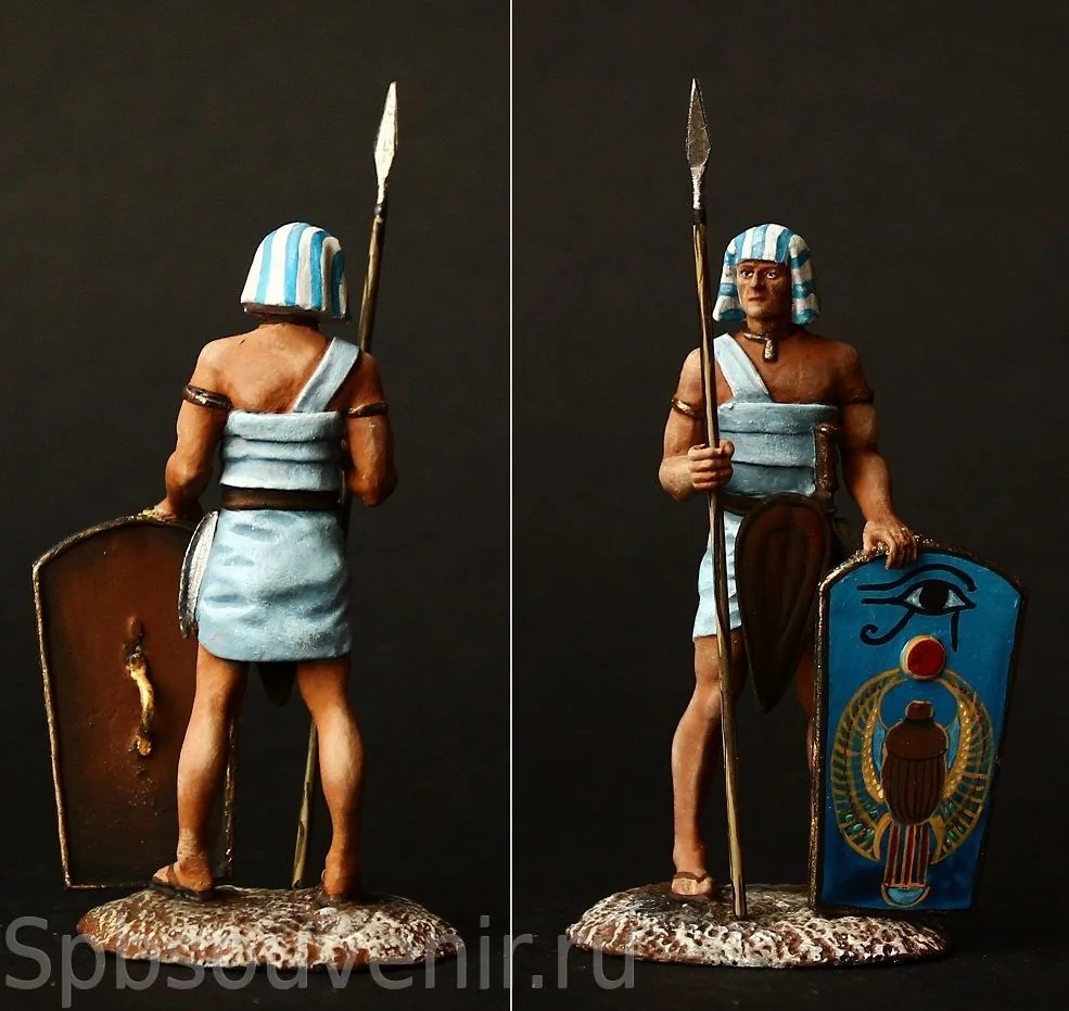 Egyptian Spearman, 19th Dinasty ANCIENT EGYPT COLLECTIBLE QUALITY TOY