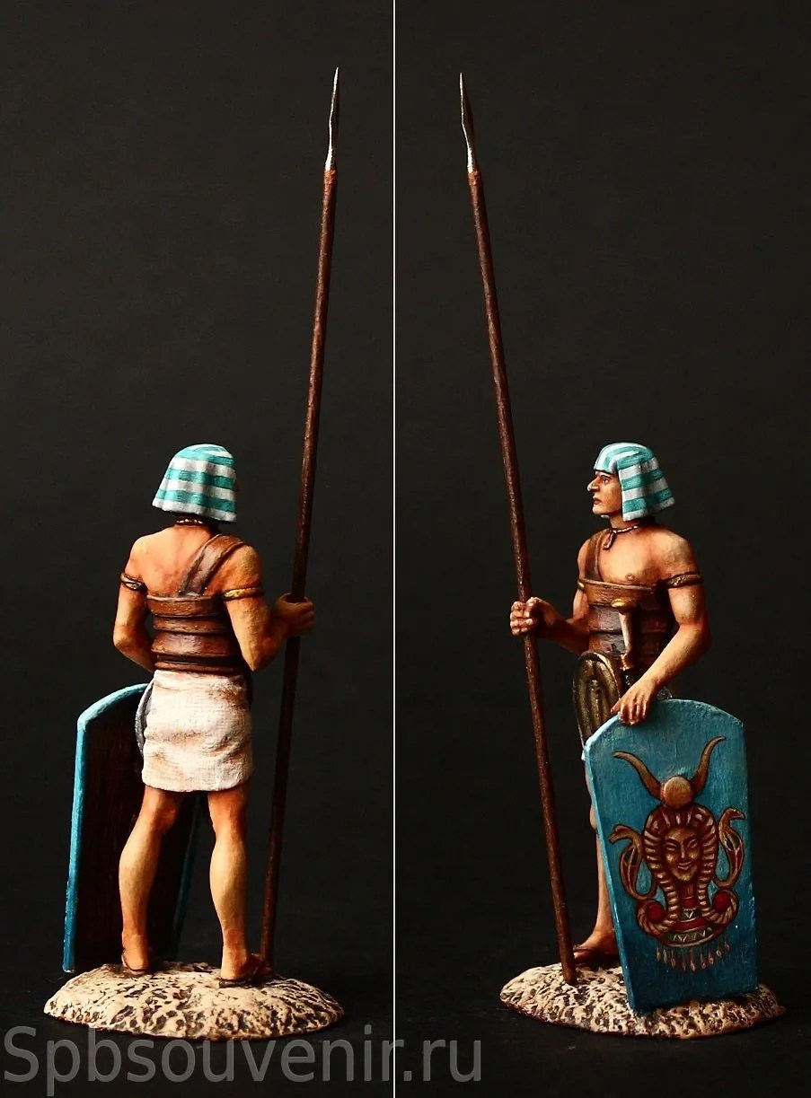 Egyptian Spearman, 19th Dinasty ANCIENT EGYPT COLLECTIBLE QUALITY TOY