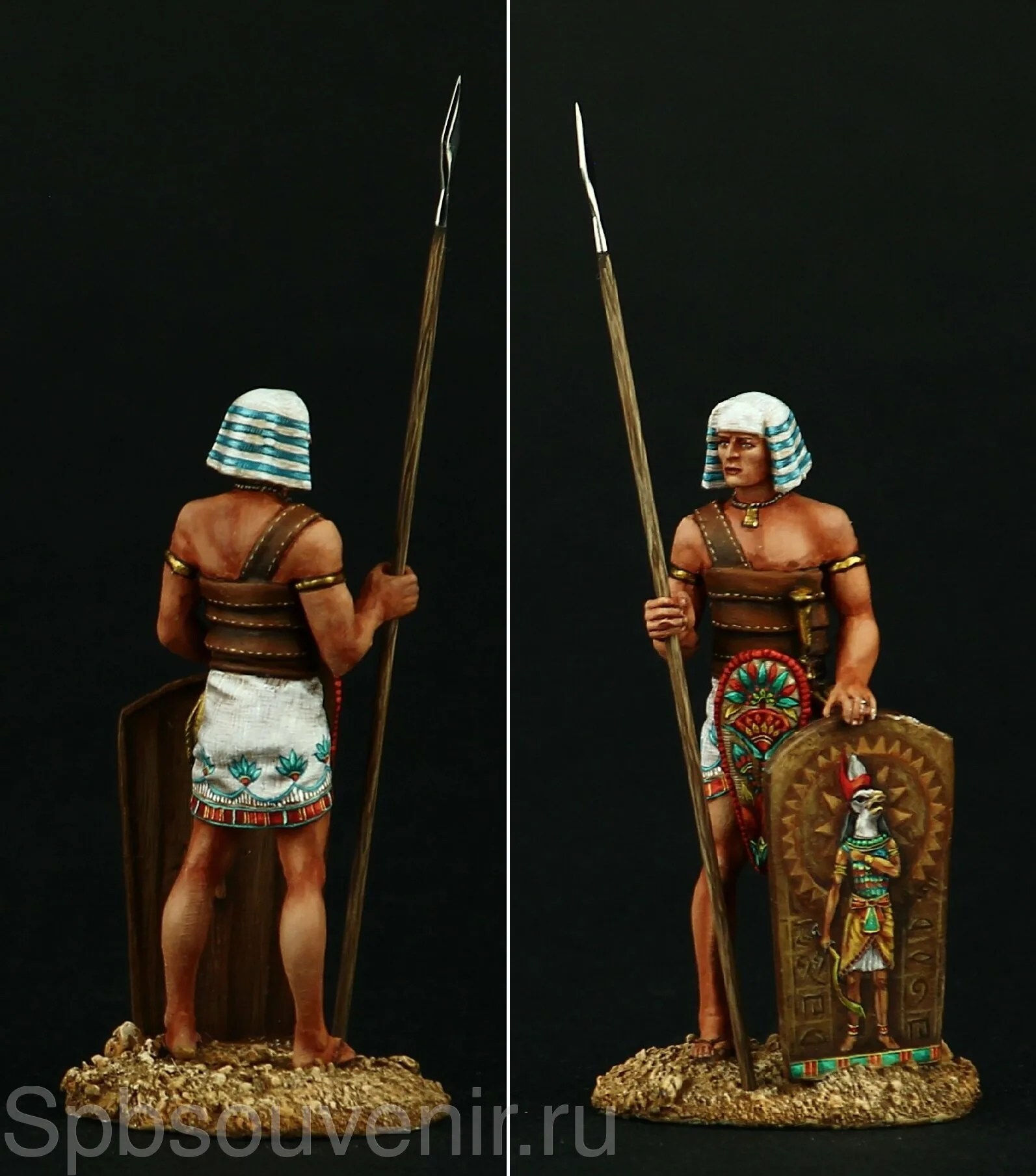 Egyptian Spearman, 19th Dinasty ANCIENT EGYPT MUSEUM (TOP) QUALITY TIN