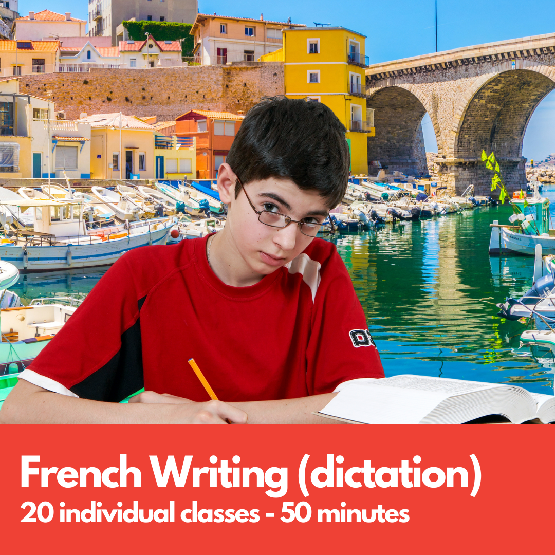 French Writing dictation (Adolescents) French Tutor Speakee