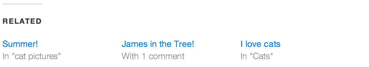 Related Posts - Minimal