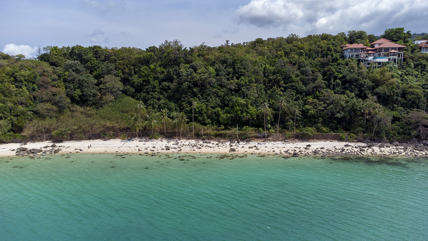 Unique 27 Rai oceanfront land for sale with 250 m beach frontage