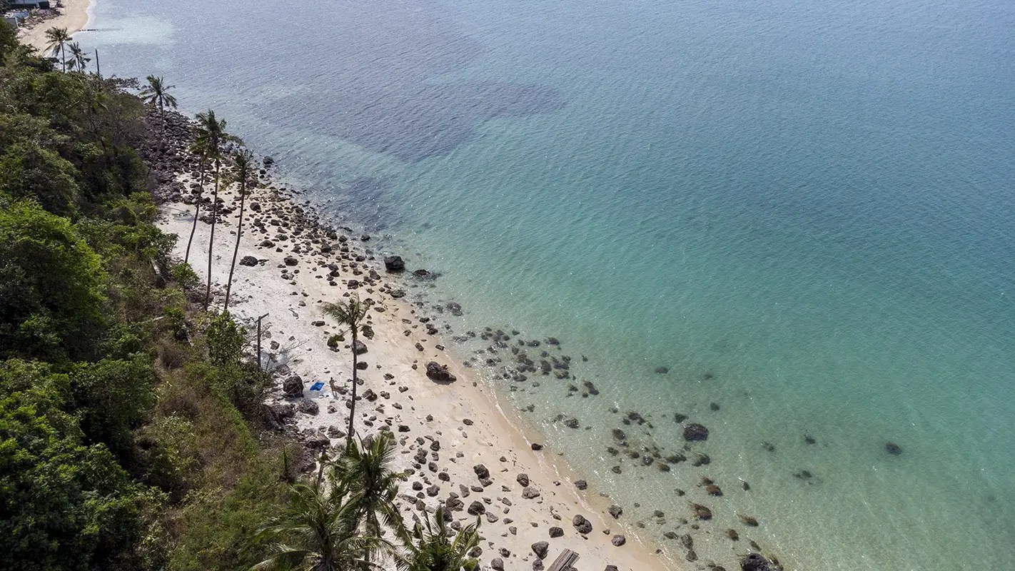 Unique 27 Rai oceanfront land for sale with 250 m beach frontage