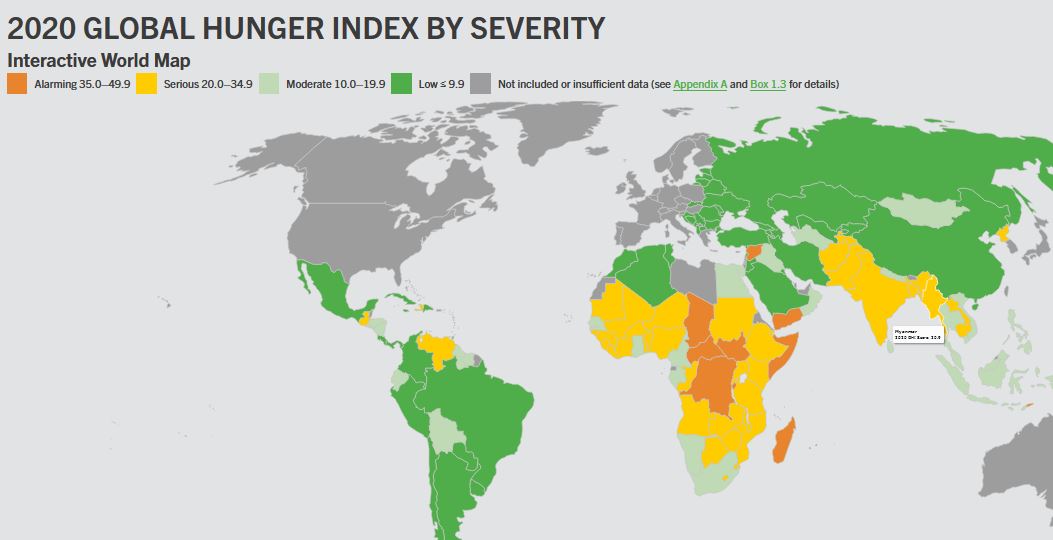 GHI shows TimorLeste is a country with a second alarming levels of