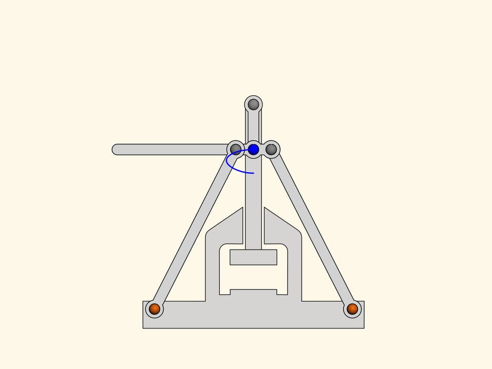 Press mechanism — Mechanisms by P. L. Tchebyshev
