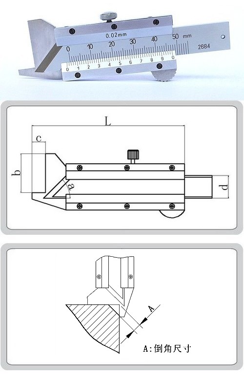 Chamfer Caliper, Special TIMM Measuring Tool Calipers