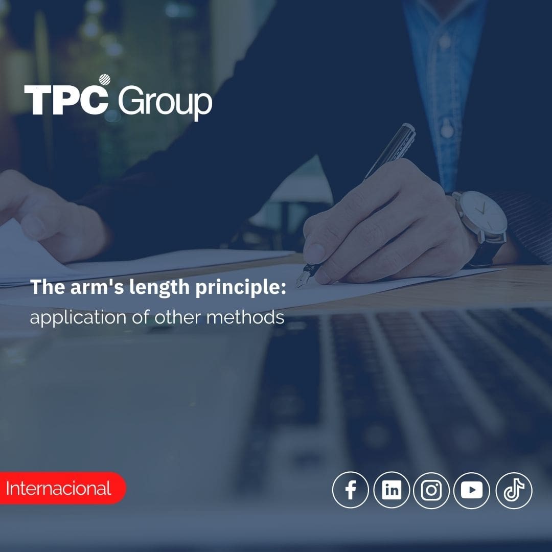 The Arm's length principle Application of other methods TPC Group