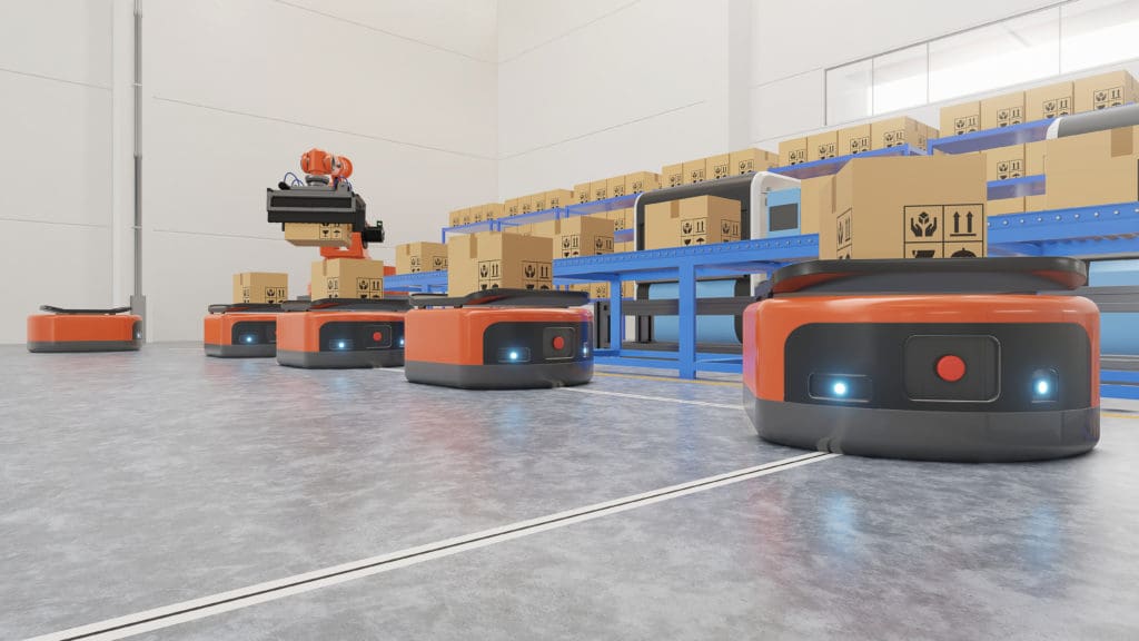 AGV Automated Guided Vehicles Virtual Manufacturing